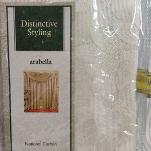 Distinctive Styling Classical Lace "arabella"- 56"W x 16" L Insert Valance New